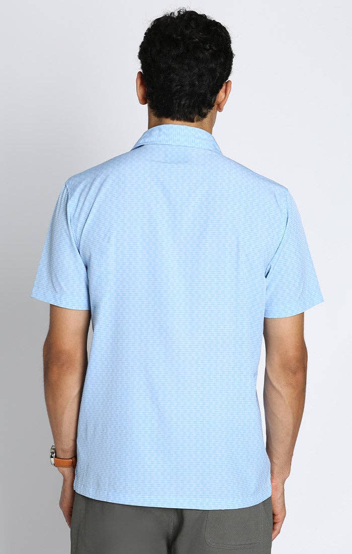 Gravityless Performance Polo: LIGHT GREY PINEAPPLE PRINT / L-2XL