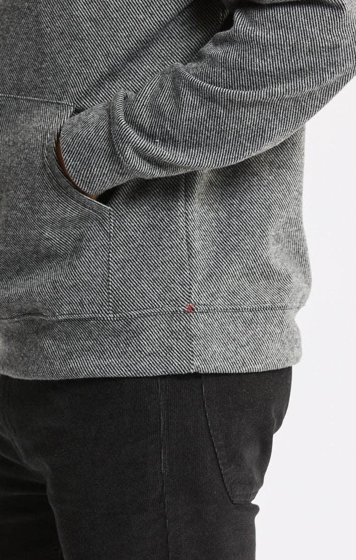 Knit Flannel Pullover Hoodie: IVORY / S-XL