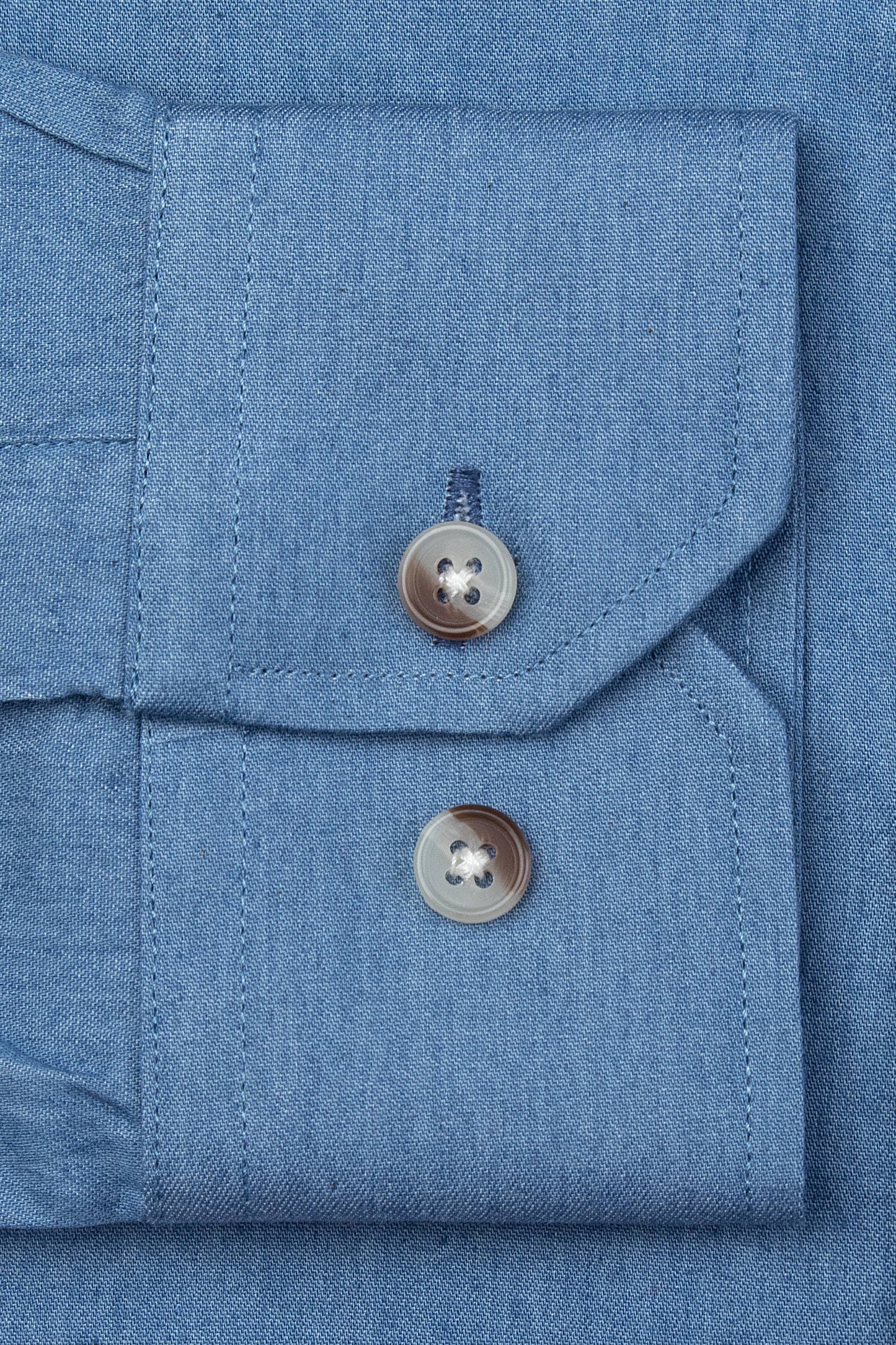 Liam Denim lte Blue Untuckable slim Fit Dress Shirt by Alynn: S-XXL