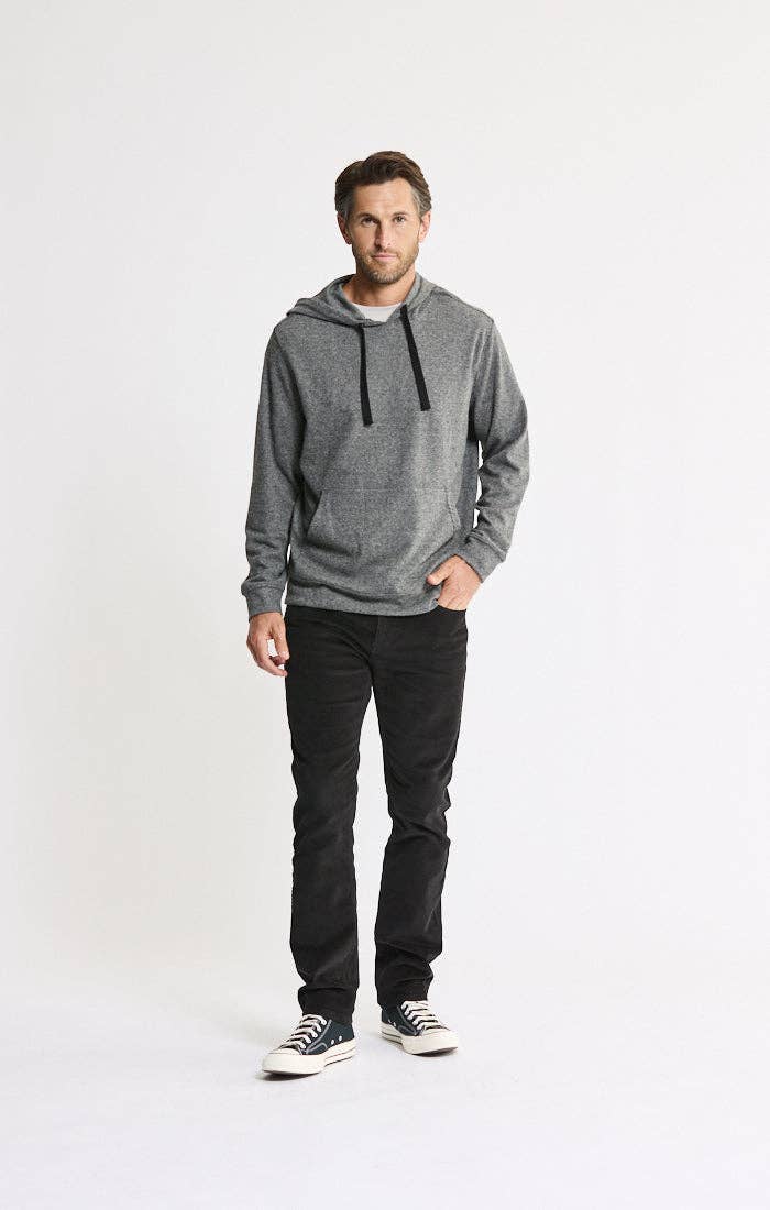 Knit Flannel Pullover Hoodie: IVORY / S-XL