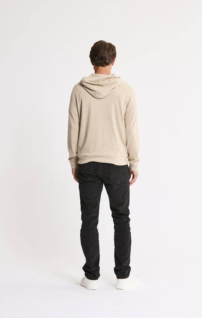 Knit Flannel Pullover Hoodie: IVORY / S-XL