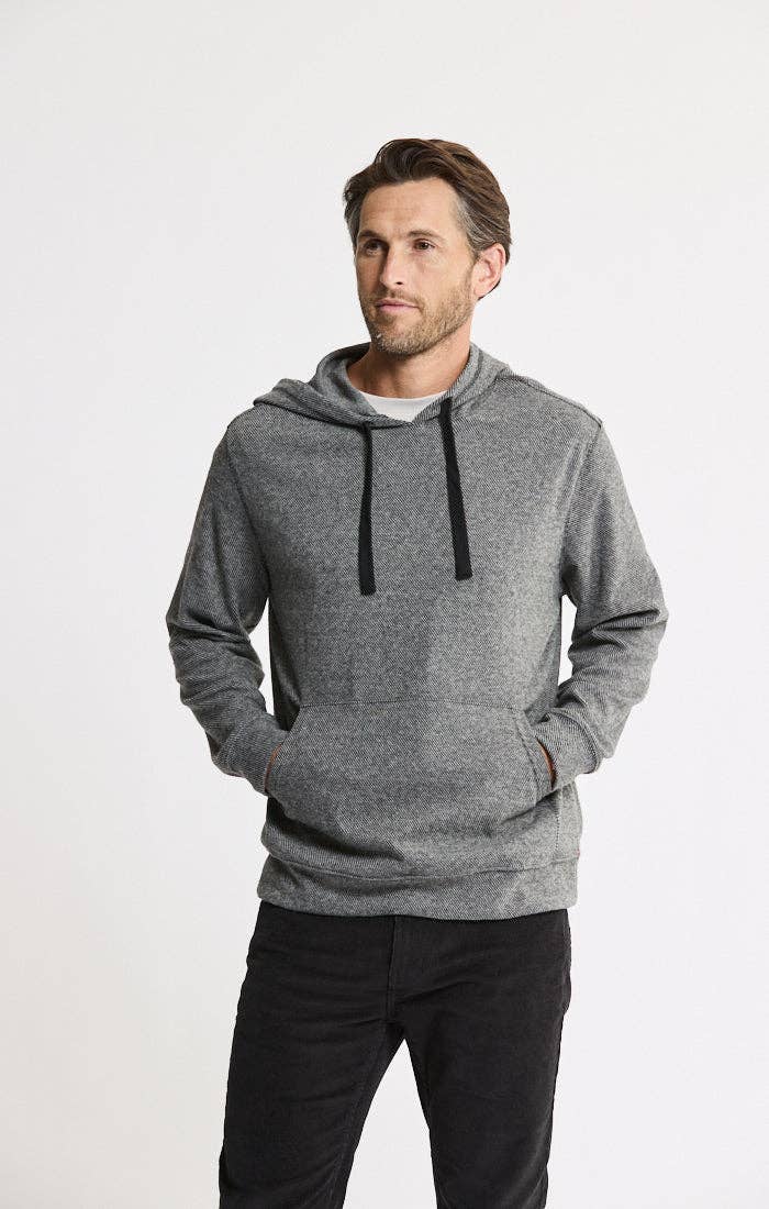 Knit Flannel Pullover Hoodie: IVORY / S-XL