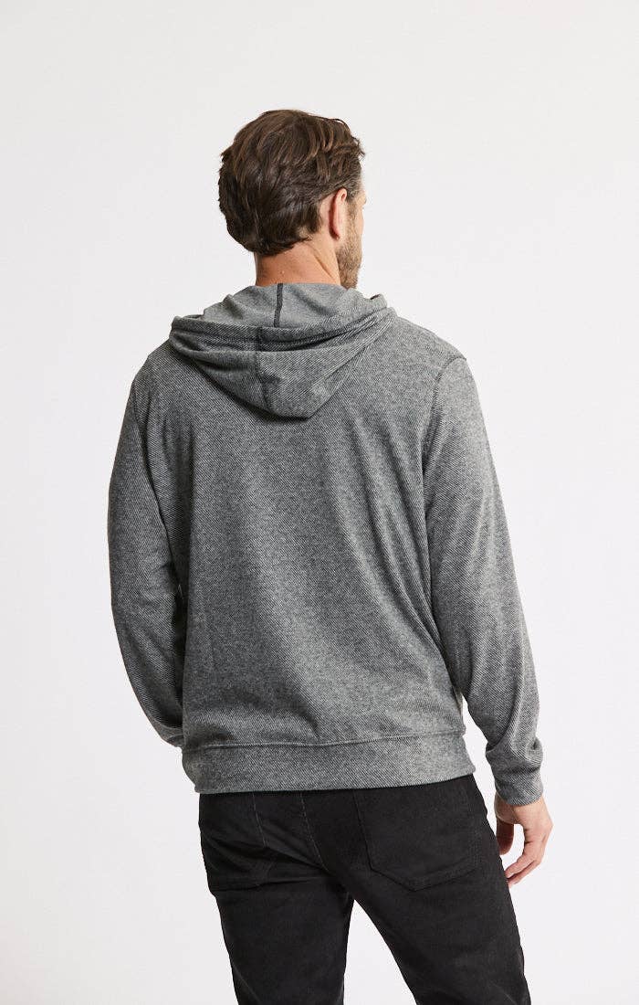 Knit Flannel Pullover Hoodie: IVORY / S-XL
