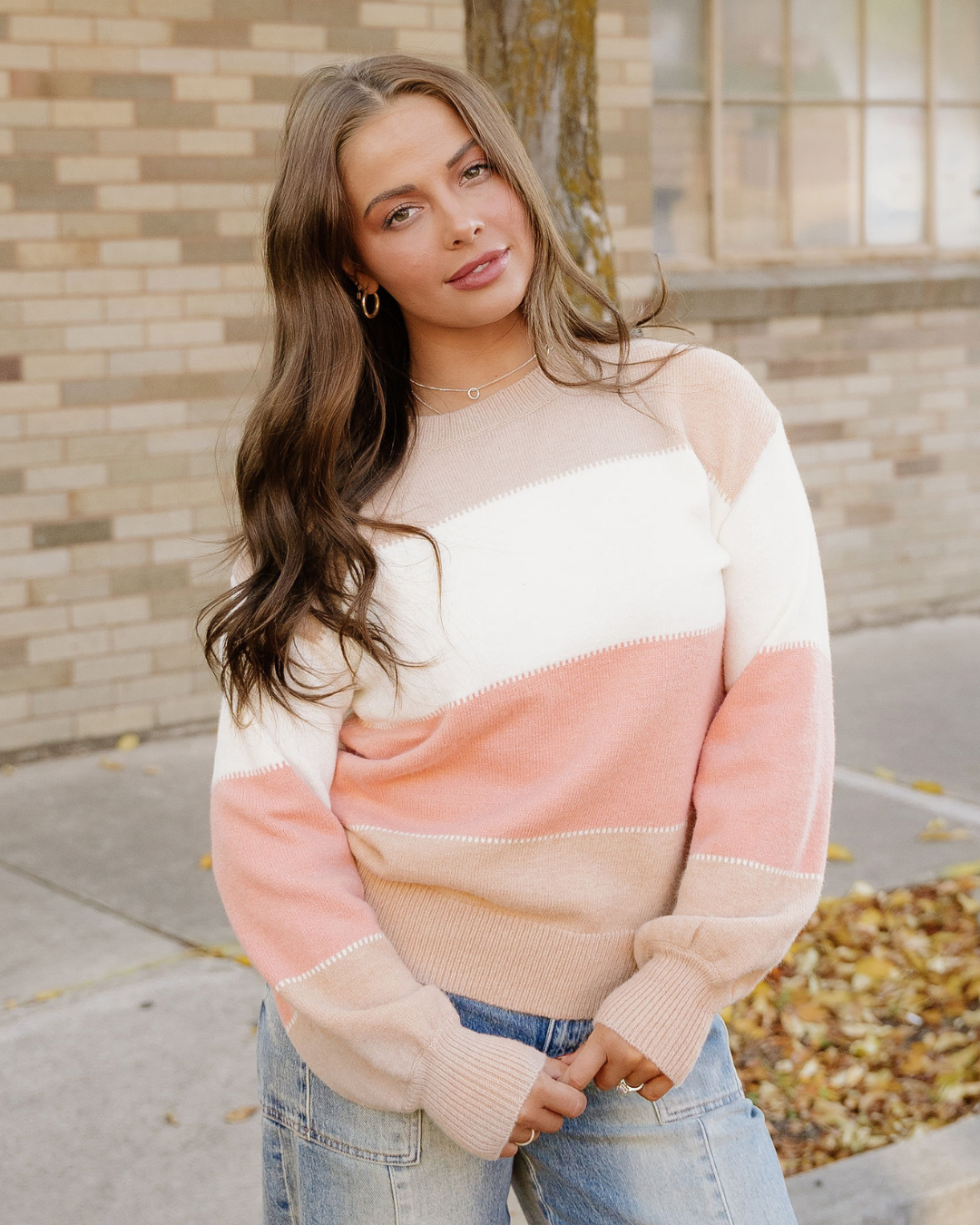 Journey Sweater: Dusty Pink / 42%Acrylic+30%Polyester+28%Polyamide /M-XL