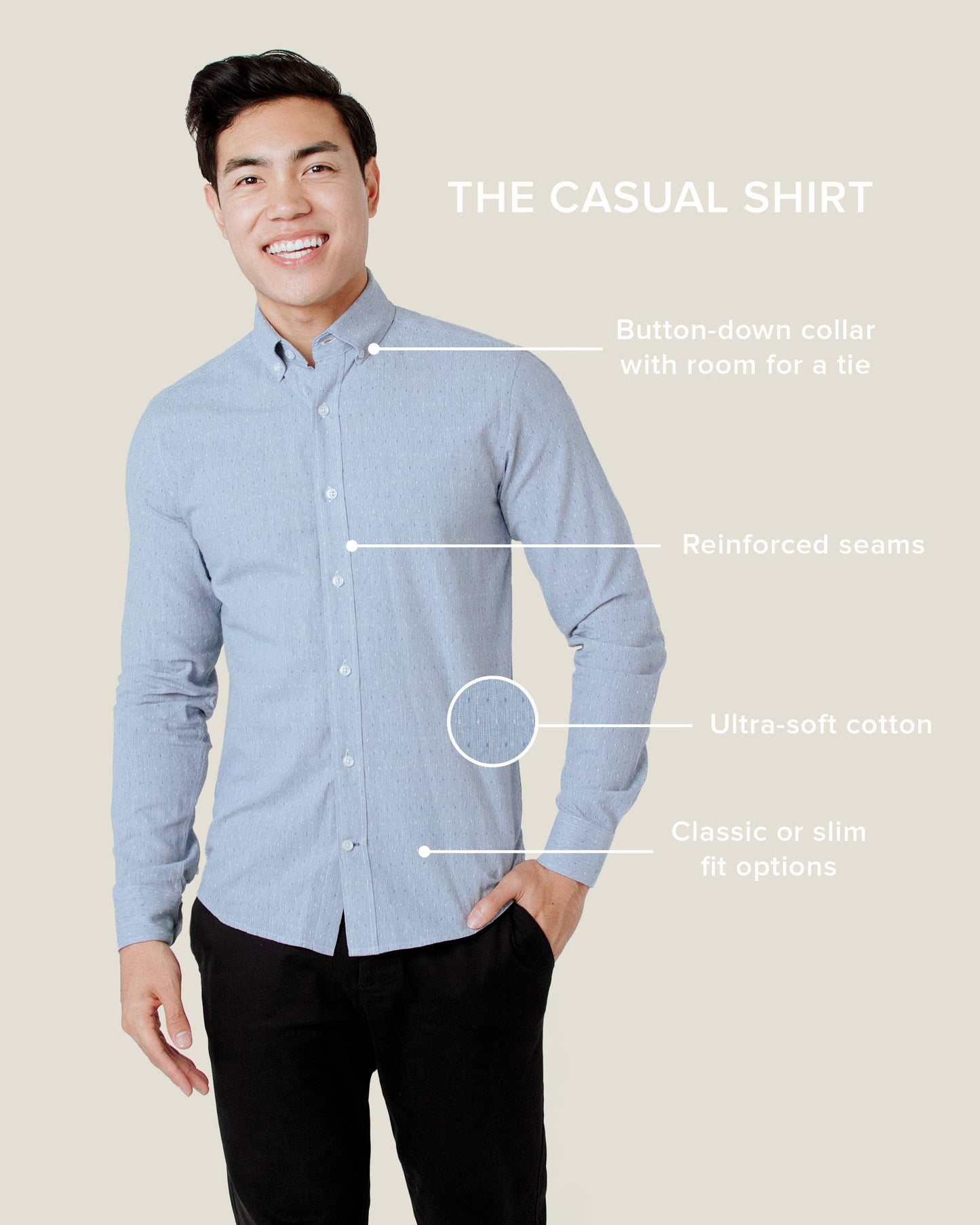 Mason Casual Untuckable Casual Fit Dress Shirt Green - Alynn: S-XXL