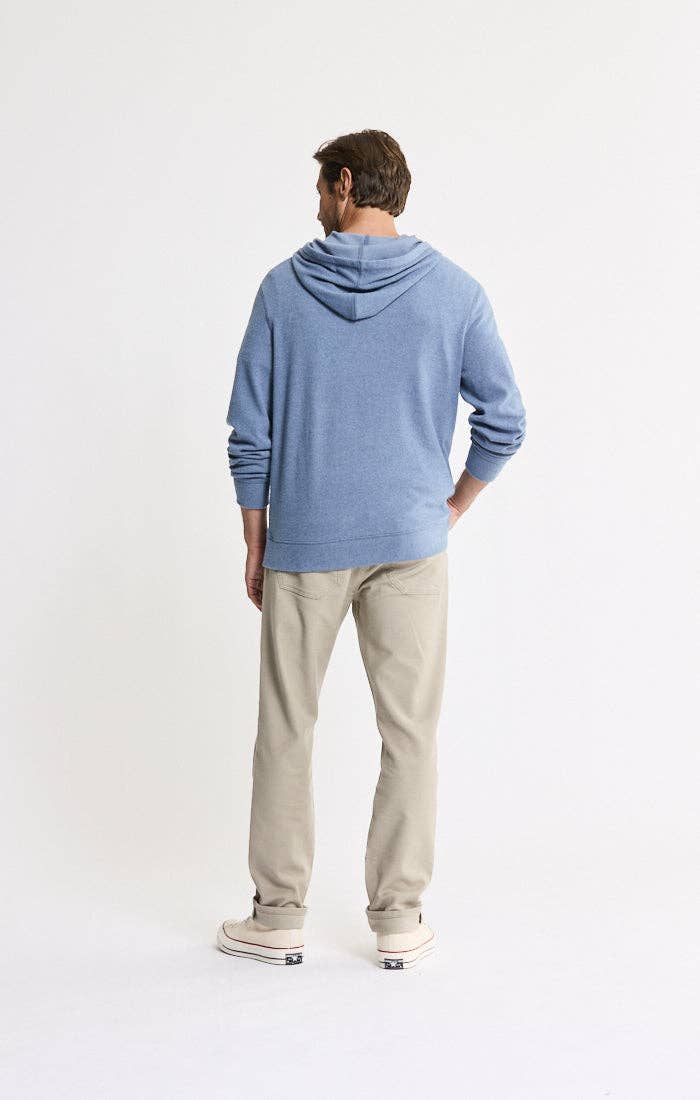 Knit Flannel Pullover Hoodie: IVORY / S-XL