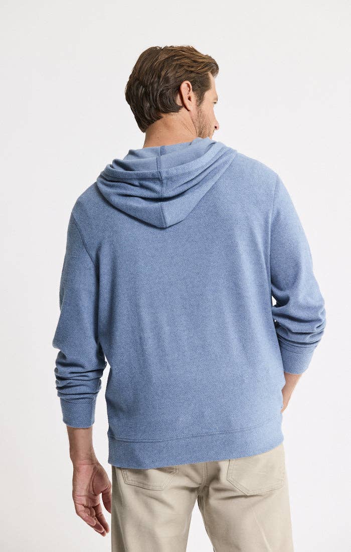 Knit Flannel Pullover Hoodie: IVORY / S-XL