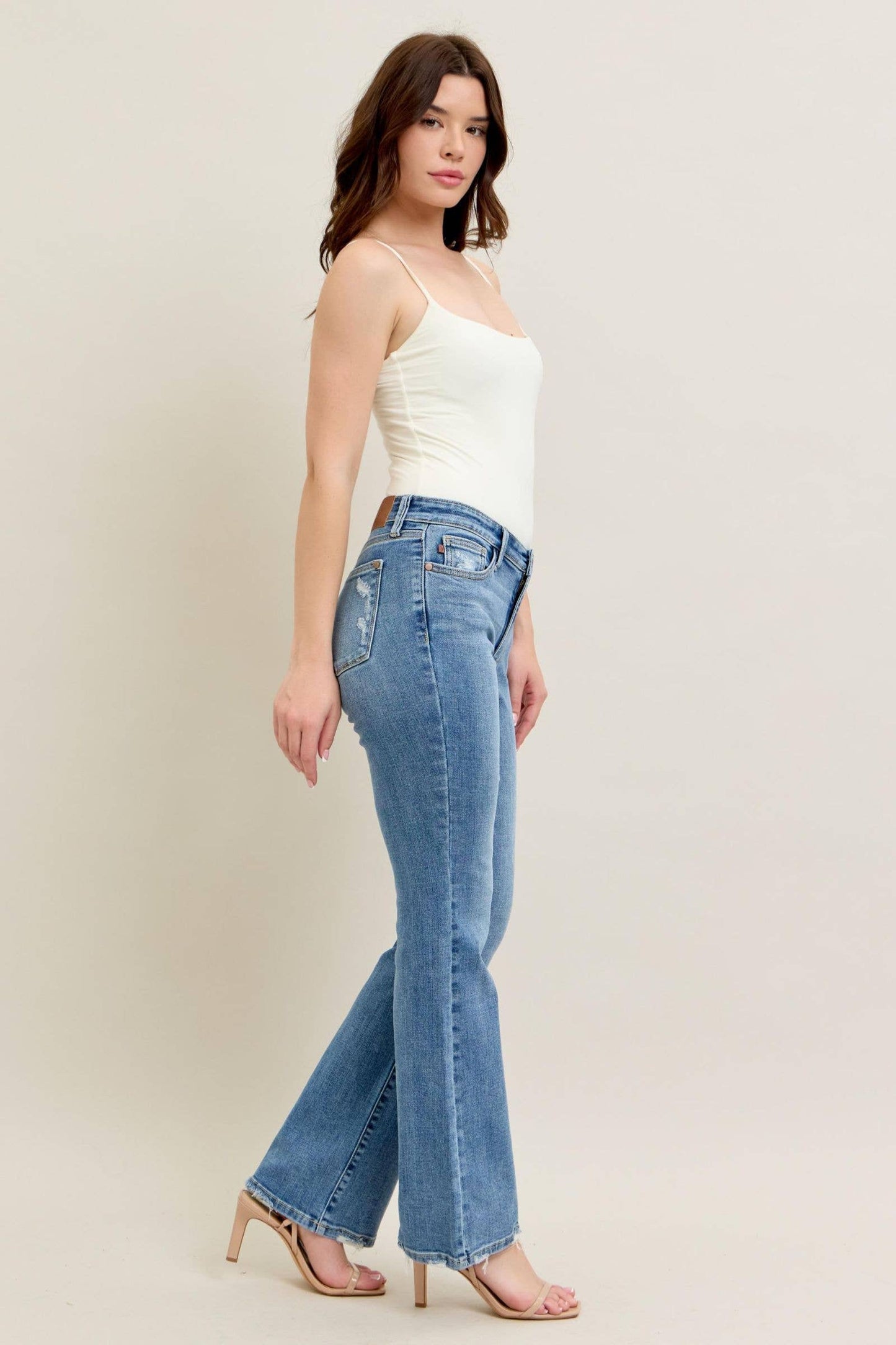 Judy Blue Mid Rise Vintage Wash Bootcut