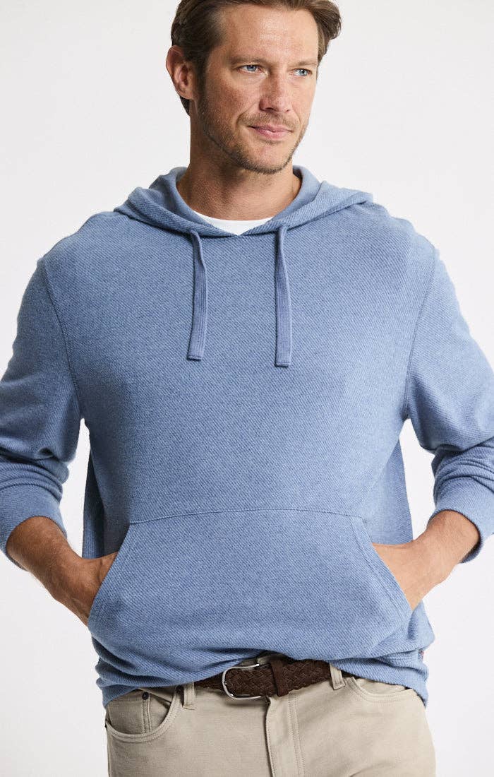 Knit Flannel Pullover Hoodie: IVORY / S-XL