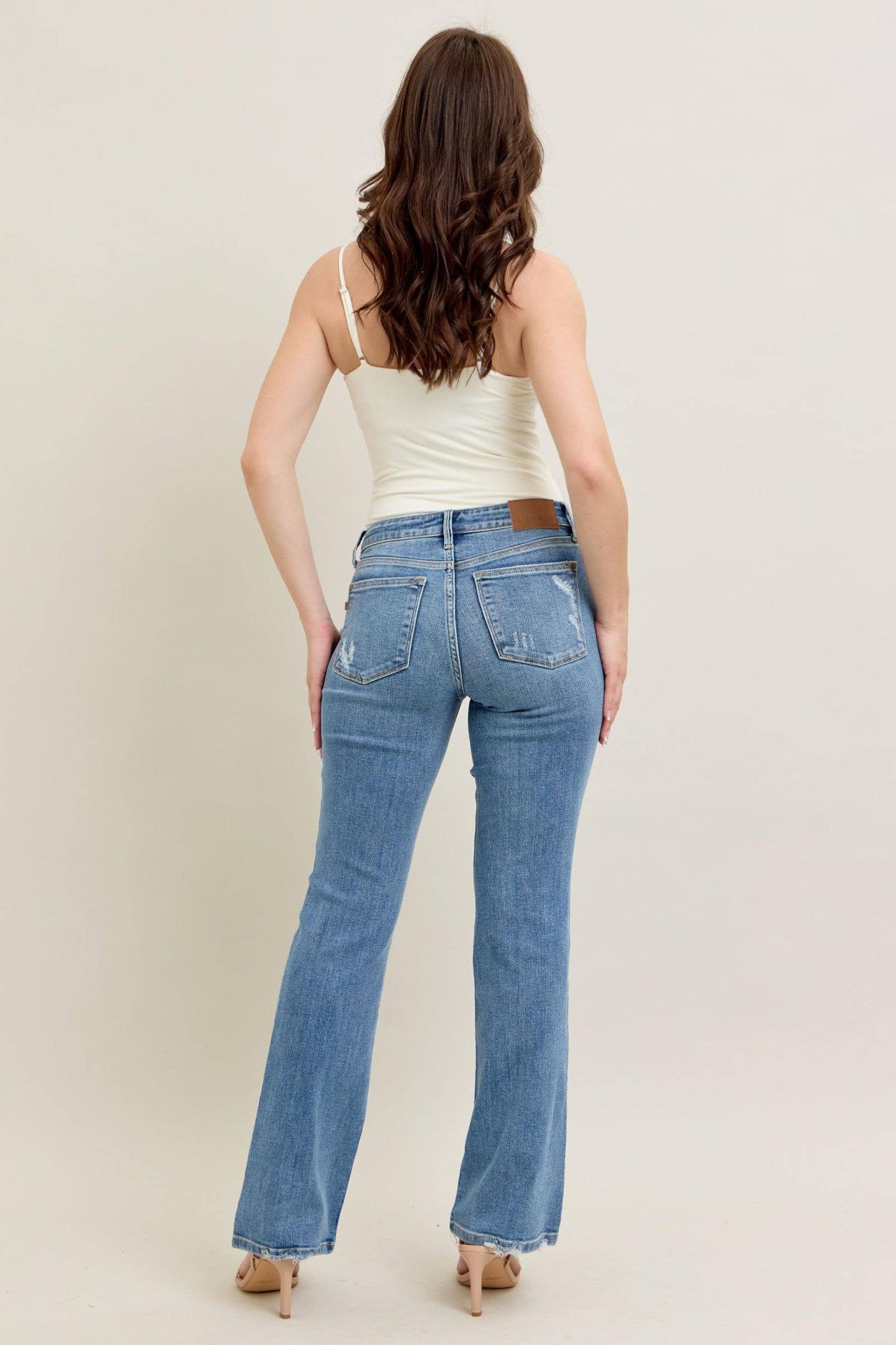 Judy Blue Mid Rise Vintage Wash Bootcut