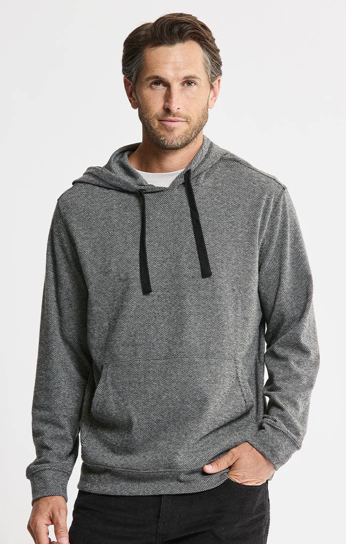Knit Flannel Pullover Hoodie: IVORY / S-XL