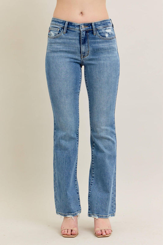Judy Blue Mid Rise Vintage Wash Bootcut