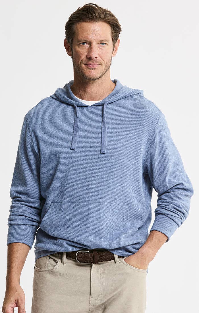 Knit Flannel Pullover Hoodie: IVORY / S-XL