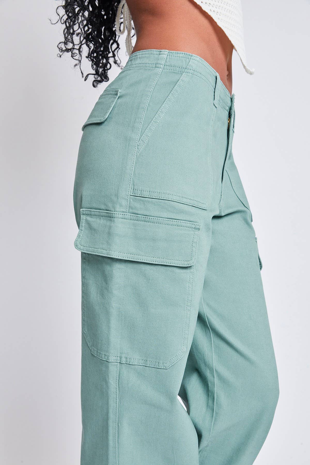 Porkchop Cargo Pkt Straight Leg Pant: Jasmine/ Junior / Sizes 3-15