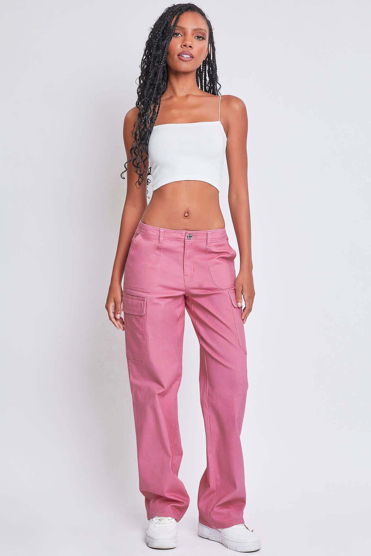 Porkchop Cargo Pkt Straight Leg Pant: Flamingo / Junior / 11